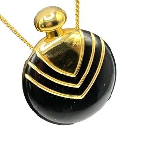 Vintage Lancôme Magic Noir Vinaigrette Pendant